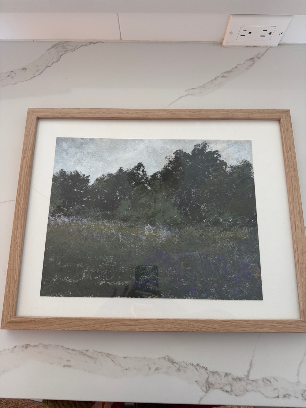 Shoppe Amber Interiors Framed “Summer Thicket I” Landscape Wall Art in Green